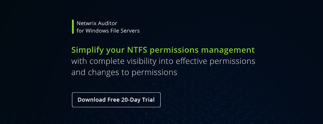 NTFS Permissions Management Best Practices - banner image