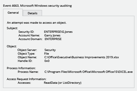 Detect Who Read a FIle with Native Auditing