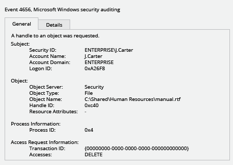 Sample Report - How to Detect Who Deleted a File from Your Windows File Servers