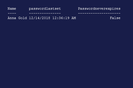 Find Last Password Change Date with PowerShell