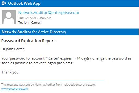 How to Remind Users to Change Their Passwords before They Expire screen 2
