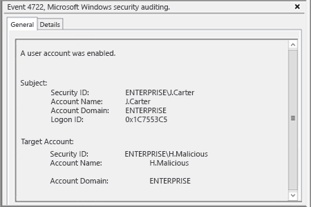 Sample Report - How to Detect Who Enabled a User Account in Active Directory